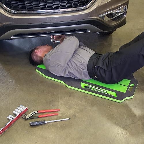 OEMTOOLS 24972 Racing Body Creeper, Gifts for Men, Dad Gifts, EVA Foam Creepers Automotive, Low Ground Clearance Mechanic Cart, Work Pad thumbnail 6