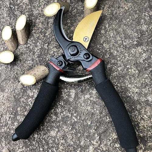 gonicc 8" Professional Premium Titanium Bypass Pruning Shears (GPPS-1003), Hand Pruners, Garden Clippers. thumbnail 8