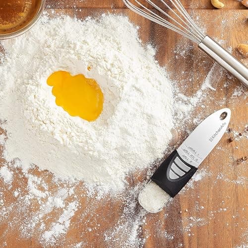KitchenArt Stainless Steel Pro Sliding Adjust-A-Tablespoon and Teaspoon, Adjustable Measuring Spoon Set thumbnail 2