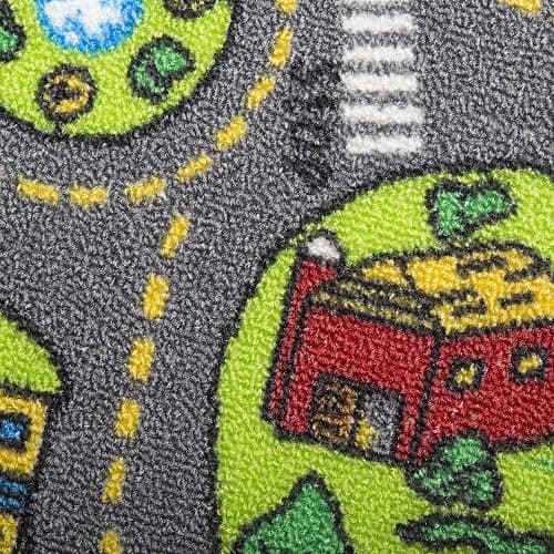 Kids Carpet Playmat Rug City Life Great for Playing with Cars and Toys - Play Learn and Have Fun Safely - Kids Baby Children Educational Road Traffic Play Mat for Bedroom Play Room Game Safe Area thumbnail 4