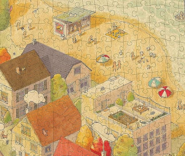 The Sunny City • 1000-Piece Jigsaw Puzzle from The Magic Puzzle Company • Series One thumbnail 4