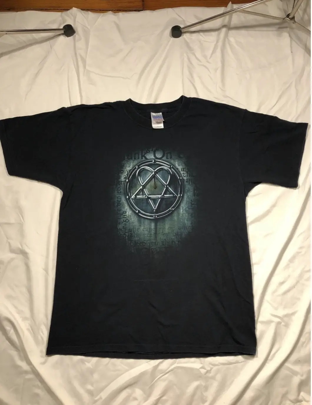 90s Vintage HIM Bam Margera Gothic Rock Jackass - Image 1