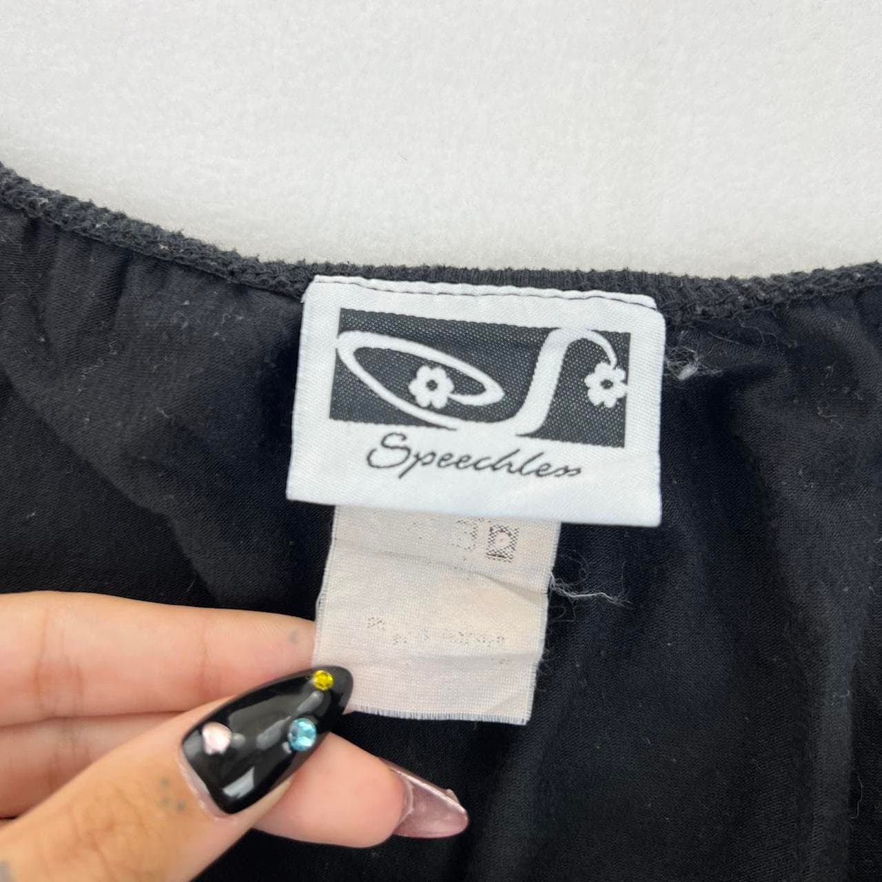 Speechless Black off the shoulder top with scrunch... thumbnail 7