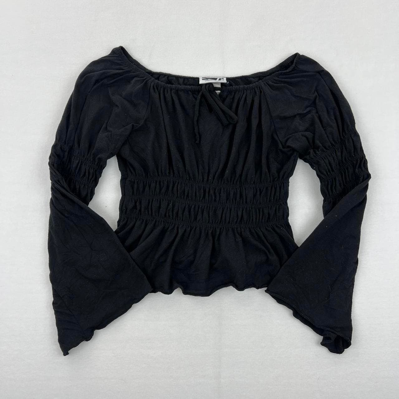 Speechless Black off the shoulder top with scrunch... thumbnail 5