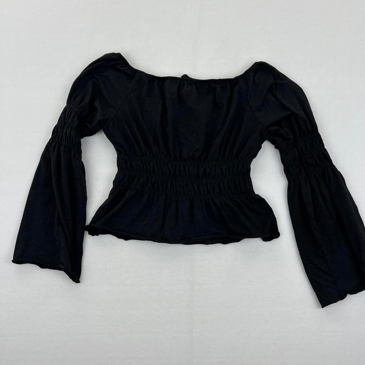 Speechless Black off the shoulder top with scrunch... thumbnail 6