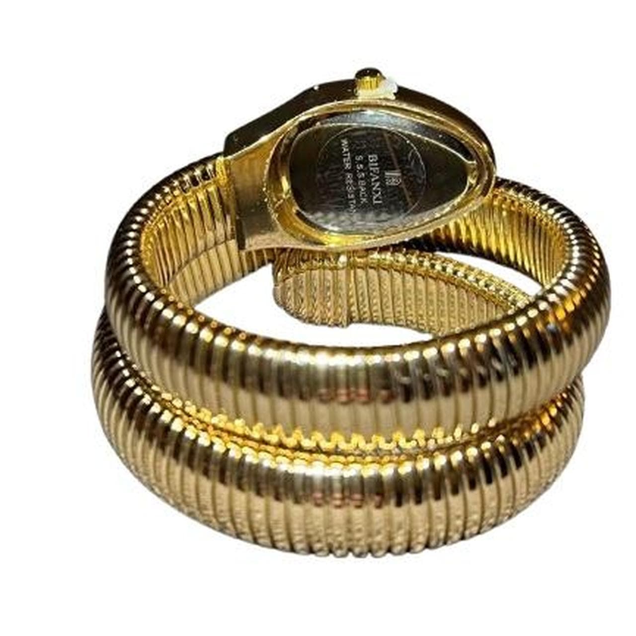 Gold snake watch that wraps around your wrist this... thumbnail 2