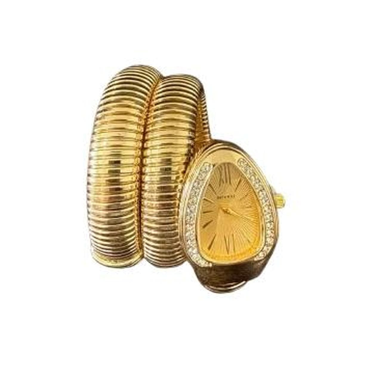 Gold snake watch that wraps around your wrist this... - Image 1