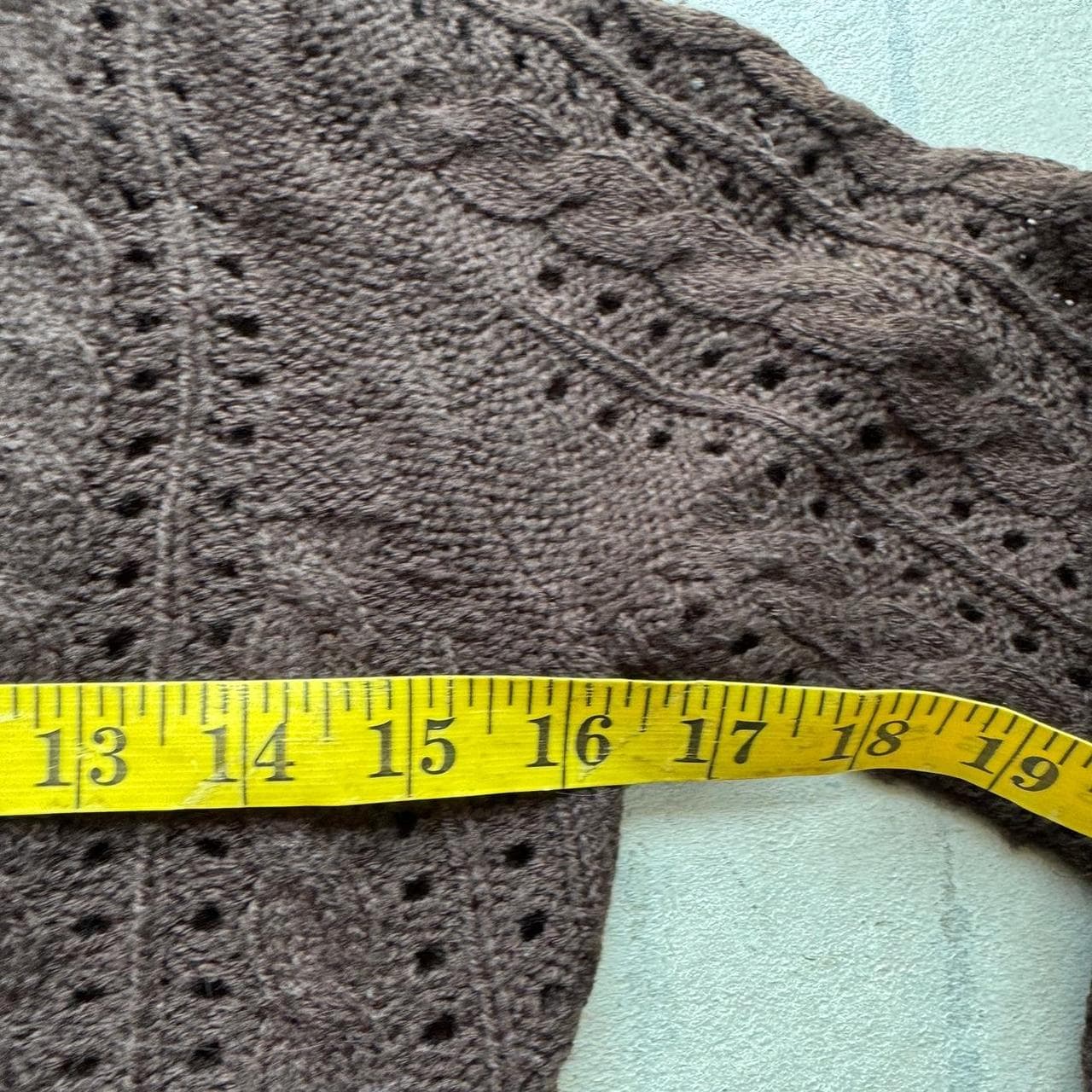 Y2K brown crochet hoodie from Sweater Project 🧶 Cozy... thumbnail 5