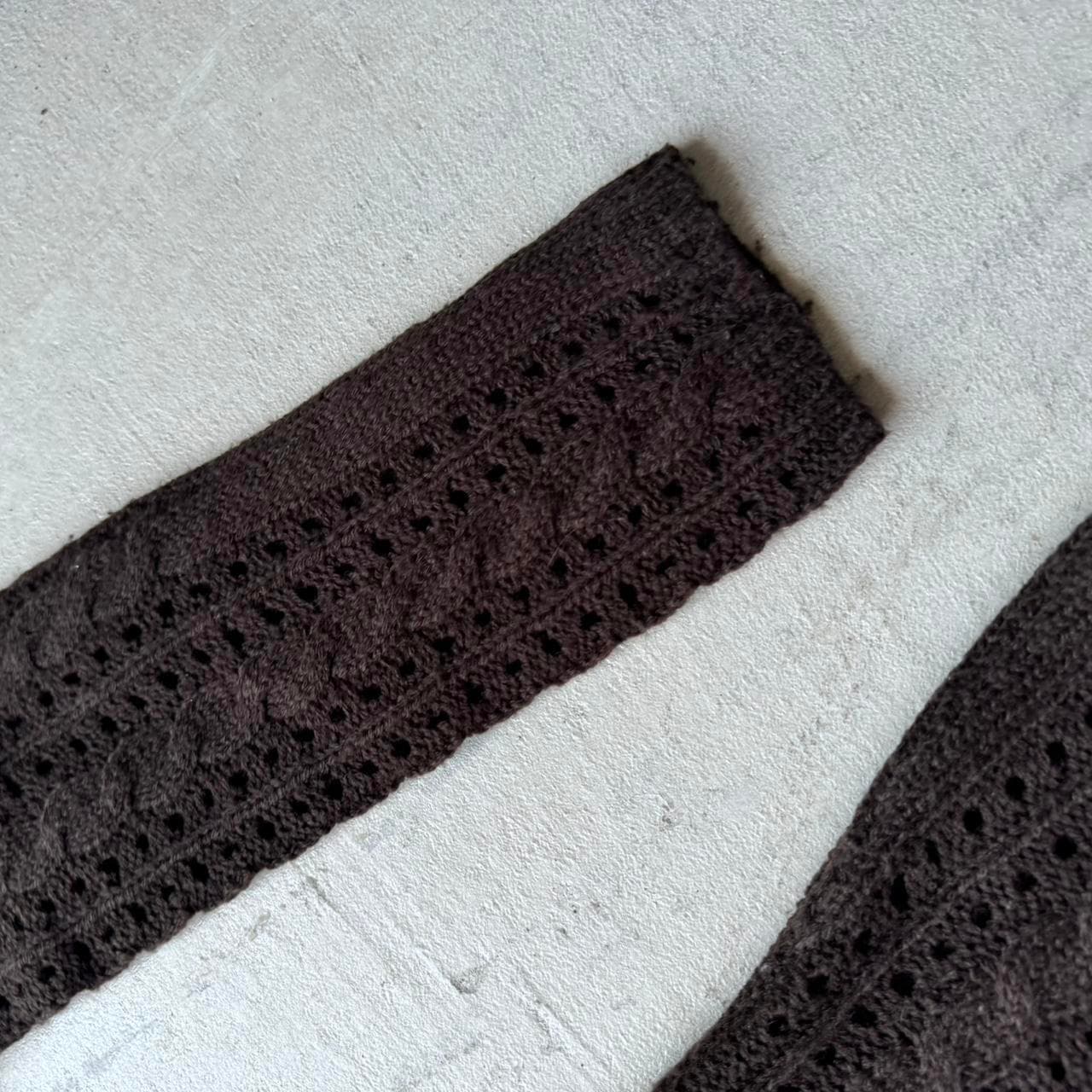 Y2K brown crochet hoodie from Sweater Project 🧶 Cozy... thumbnail 4