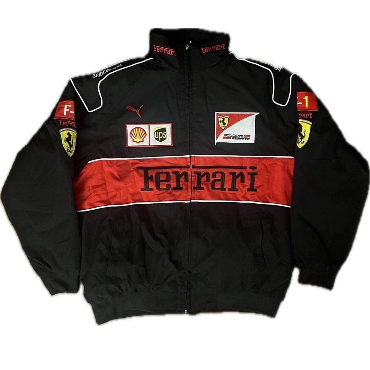 Black and red Puma Ferrari racing jacket #F1... thumbnail 3
