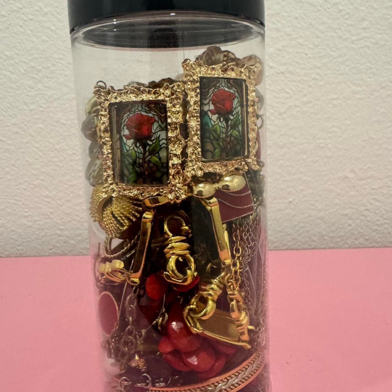 Gold and red vintage statement jewelry jar!
New and... thumbnail 2