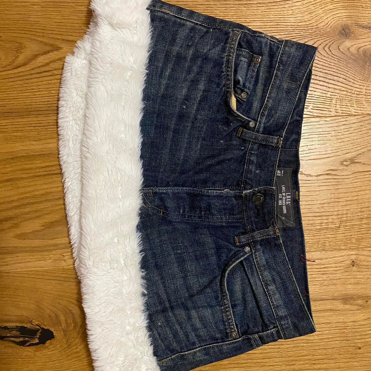 White Fur denim mini skirt
Made by me
S/M

send... - Image 1