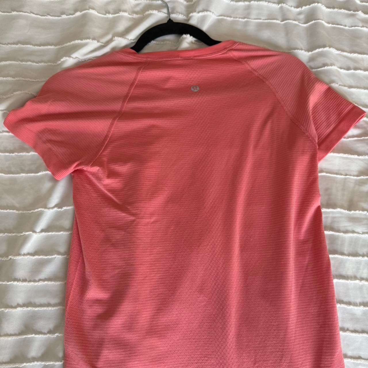 Pinkish orange Lululemon
 swiftly tech. Waist... thumbnail 2