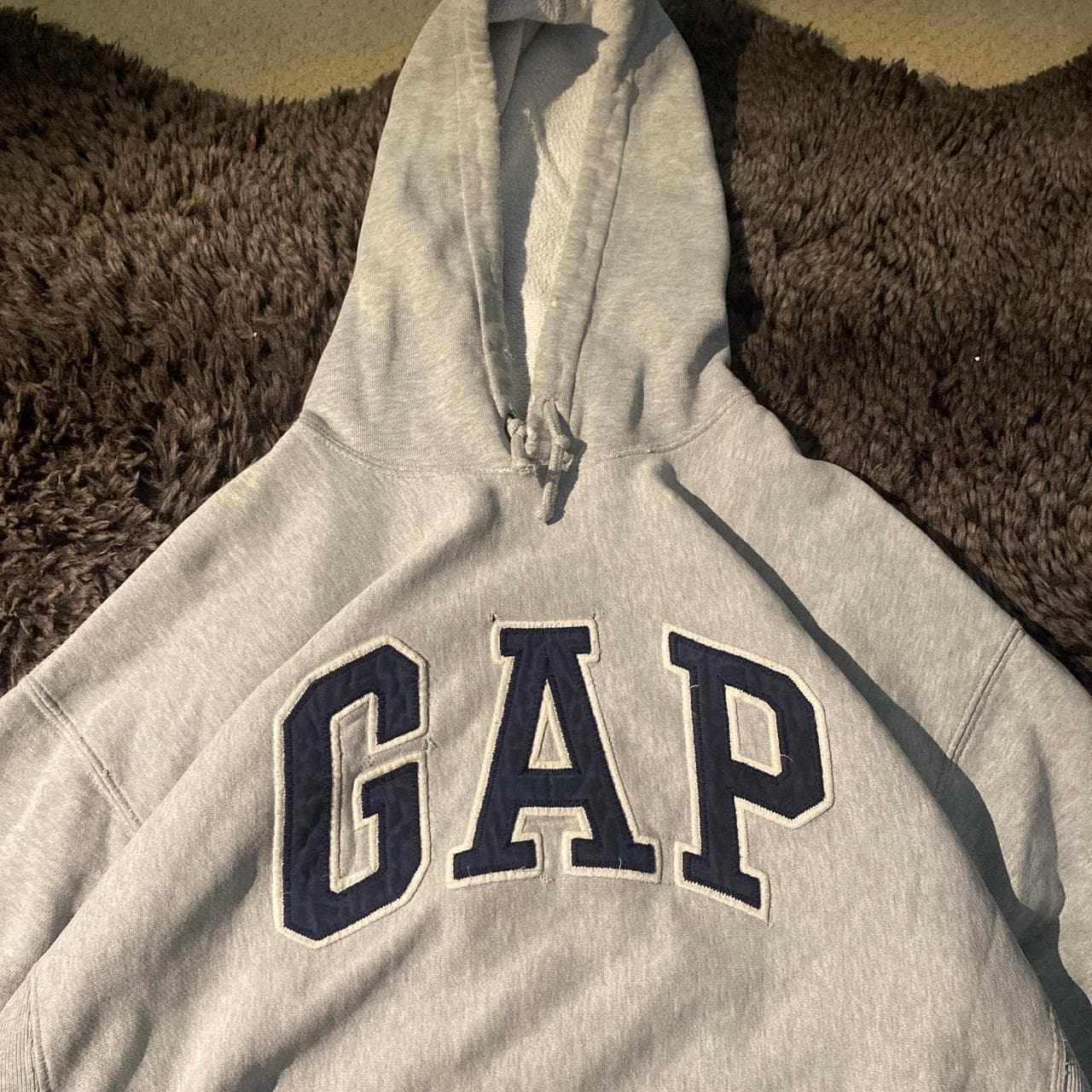 Vintage 90’s distressed heavyweight oversized Grey... thumbnail 2