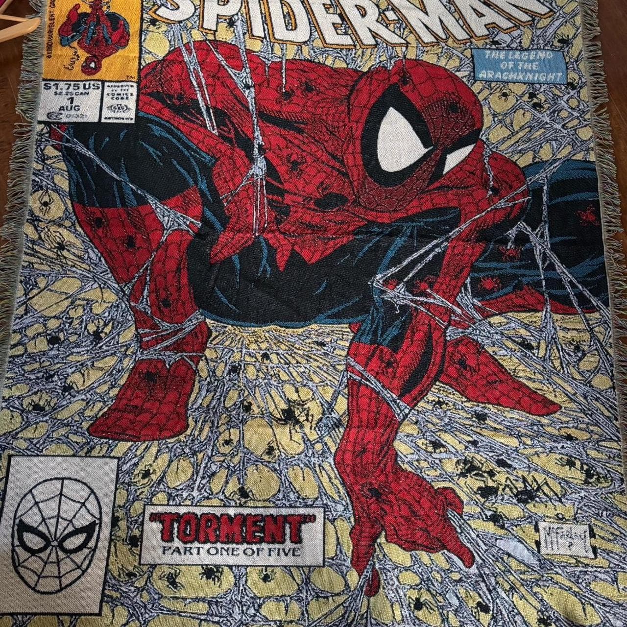 Marvel Spider-Man comic book tapestry #SpiderMan --... - Image 1