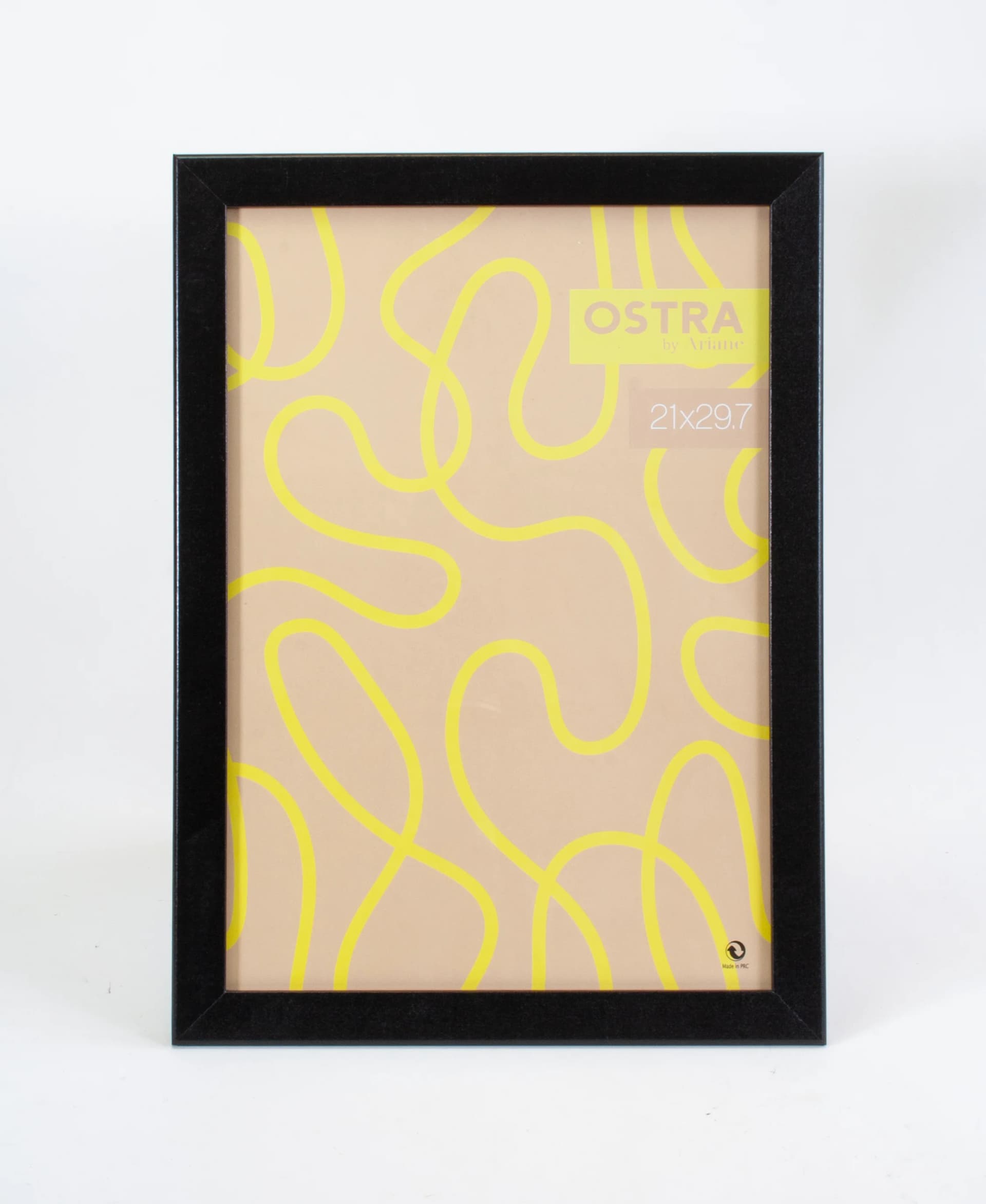 Cadre Ostra, H.29.7 x l.21 cm noir, ARIANE - Image 1