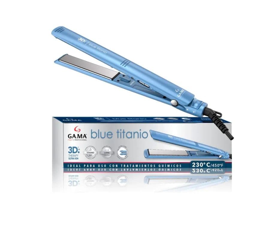 "Plancha Alisadora Gama Elegance Blue Titanio 3D Ultra ION" - Image 1