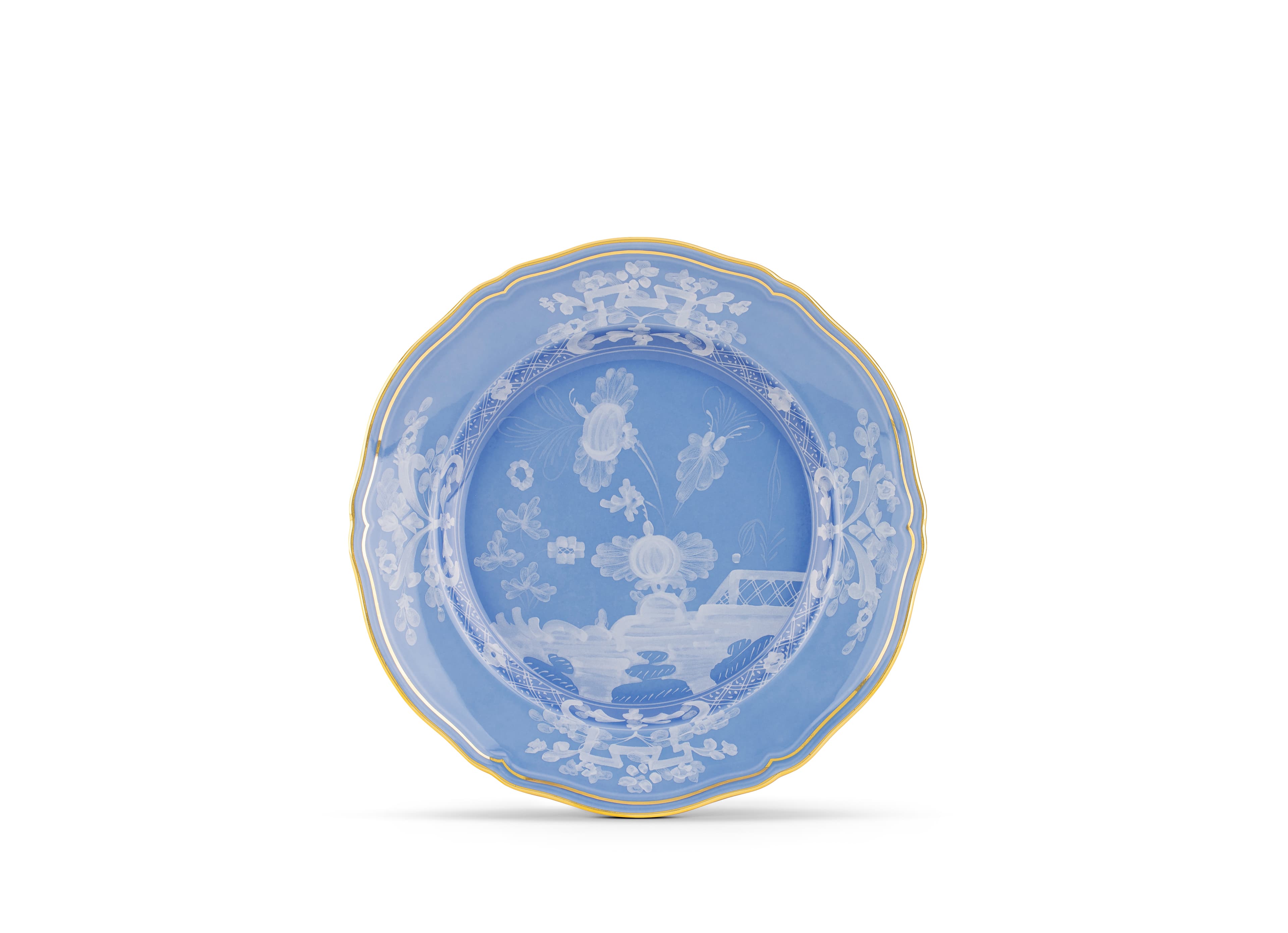 Periwinkle-blue Porcelain Dessert Plate