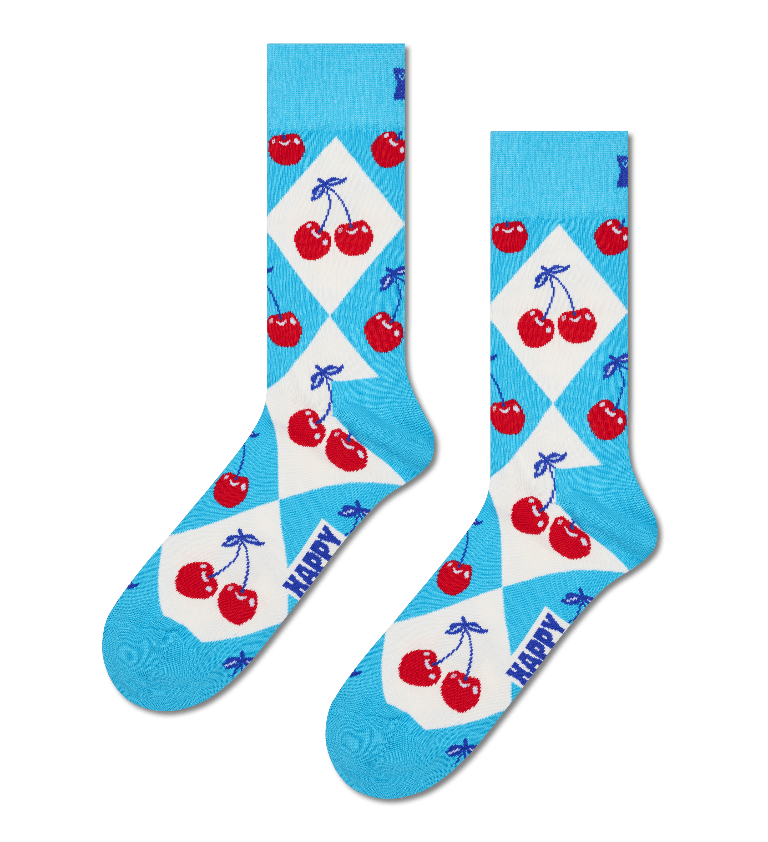 Cherry Argyle Sock - Image 1