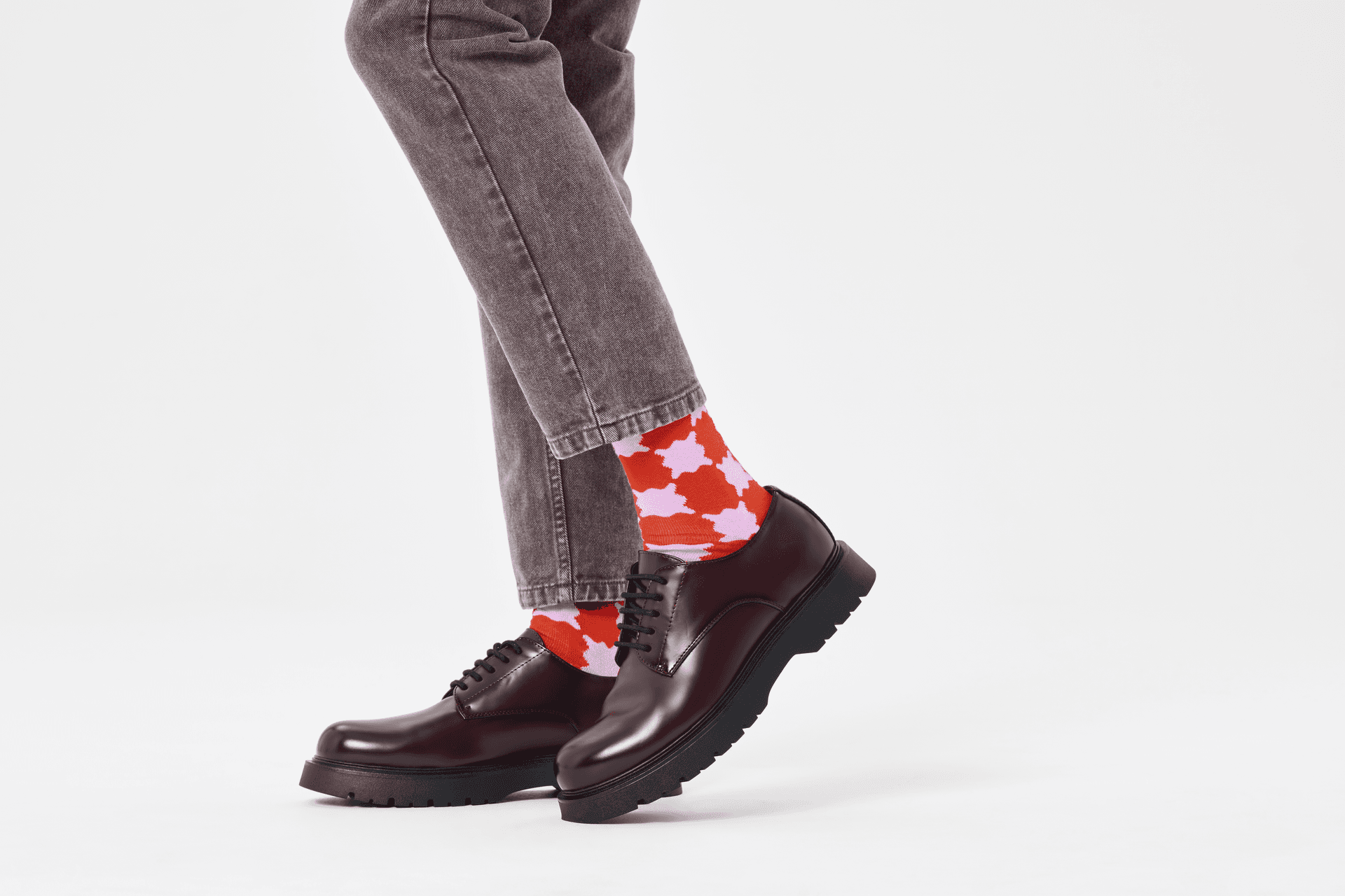 Wobbly Check Sock thumbnail 2