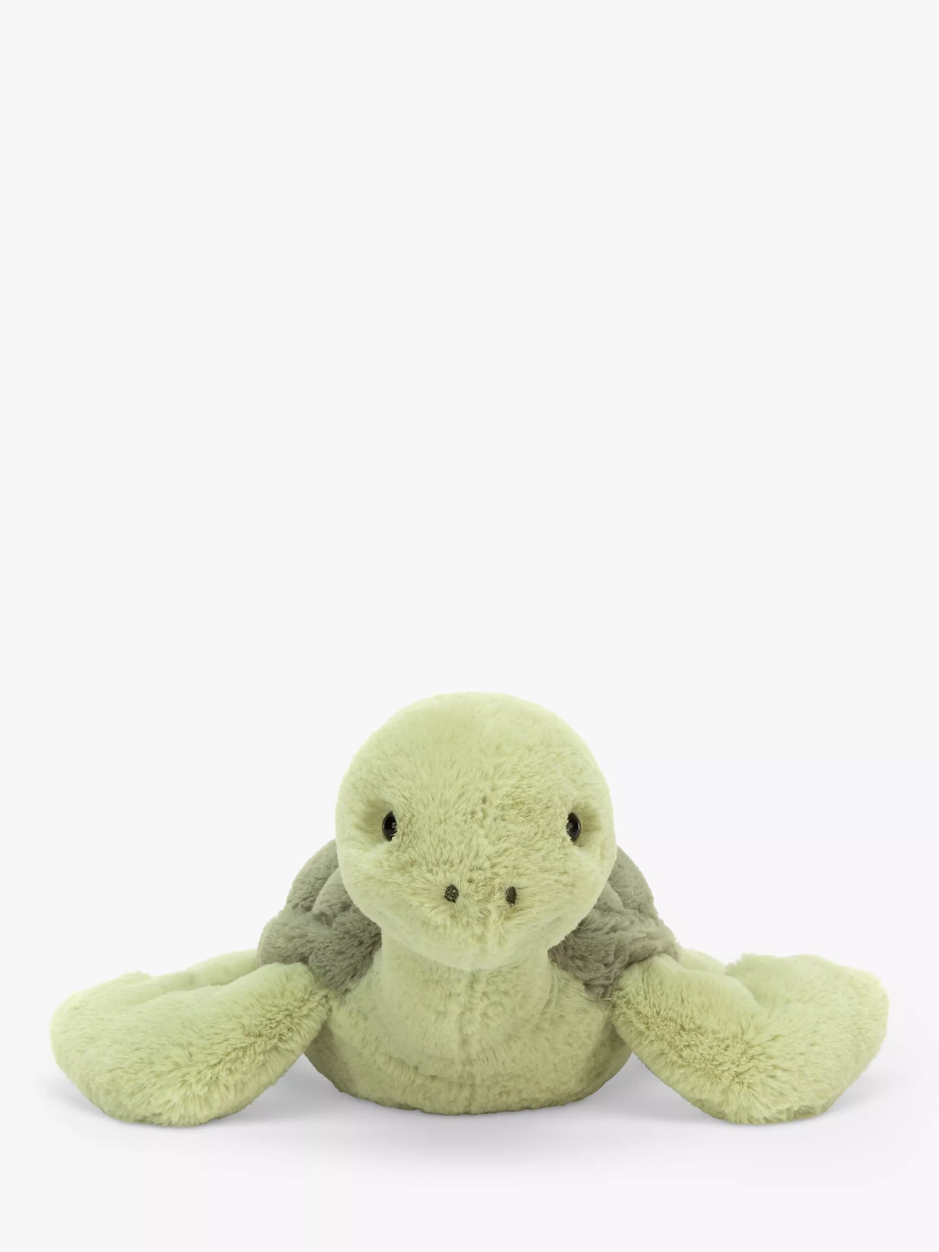 Jellycat Tully Turtle Soft Toy, Original, Green - Image 1