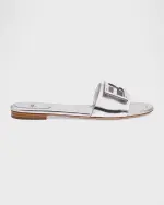 Baguette FF Tube Metallic Medallion Flat Sandals thumbnail 4