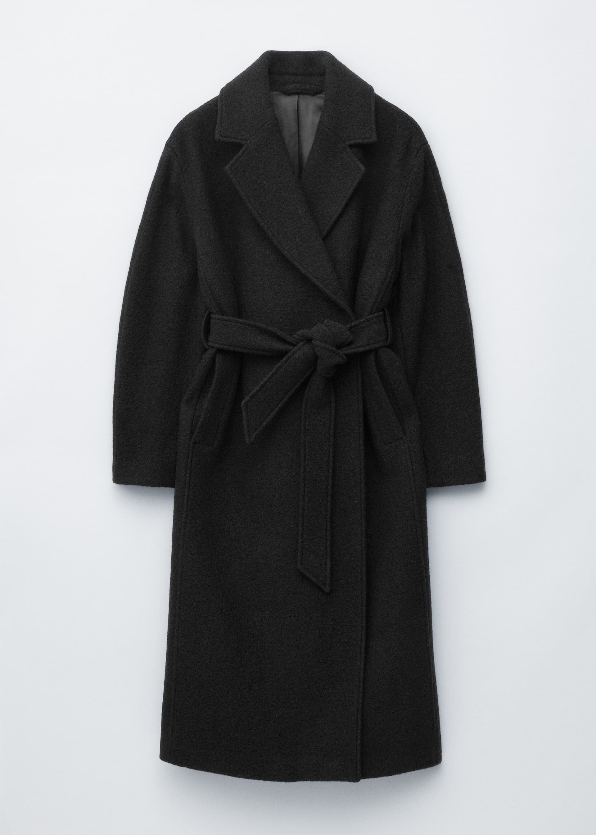 Voluminous Belted Wool Coat thumbnail 8
