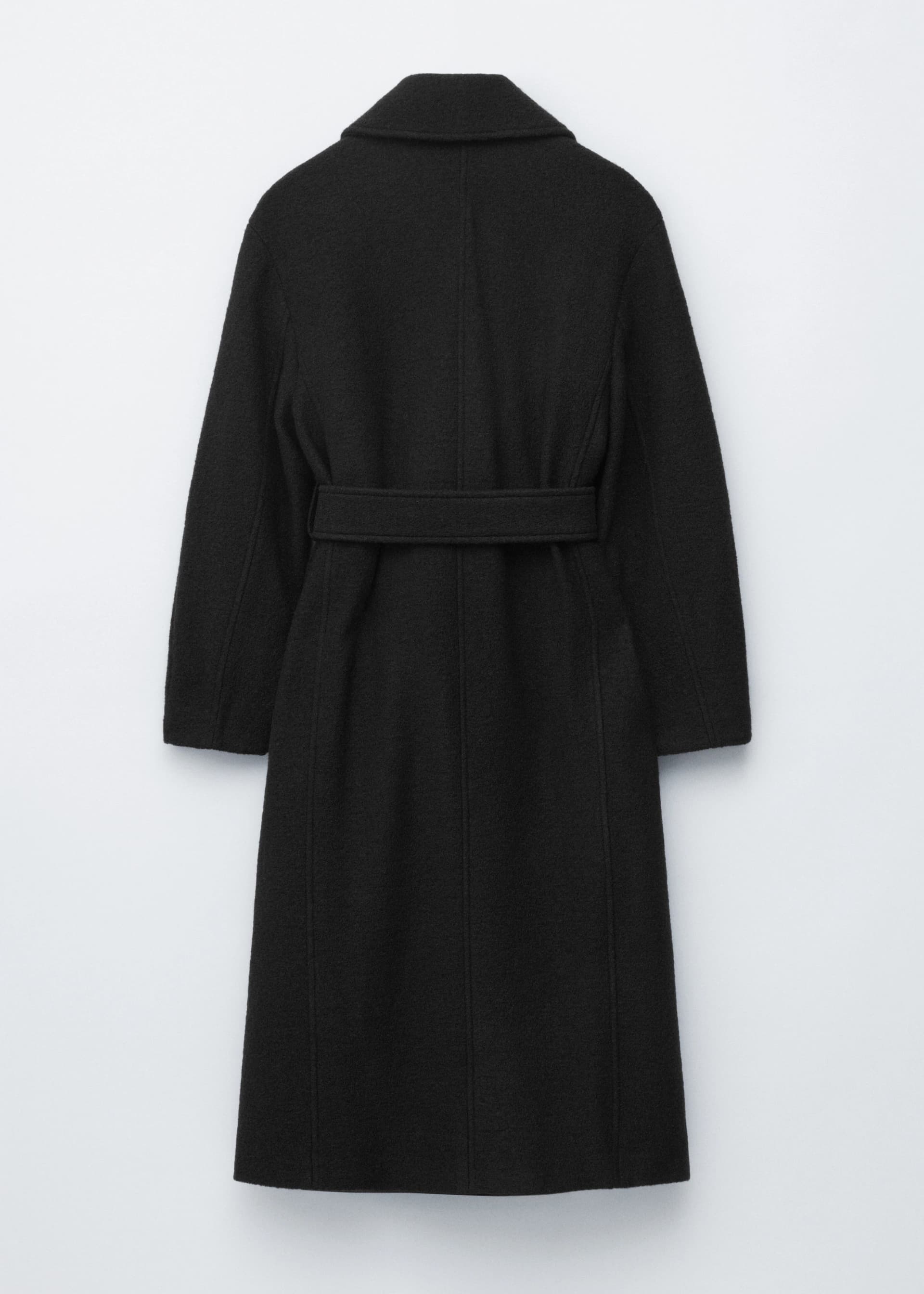 Voluminous Belted Wool Coat thumbnail 9