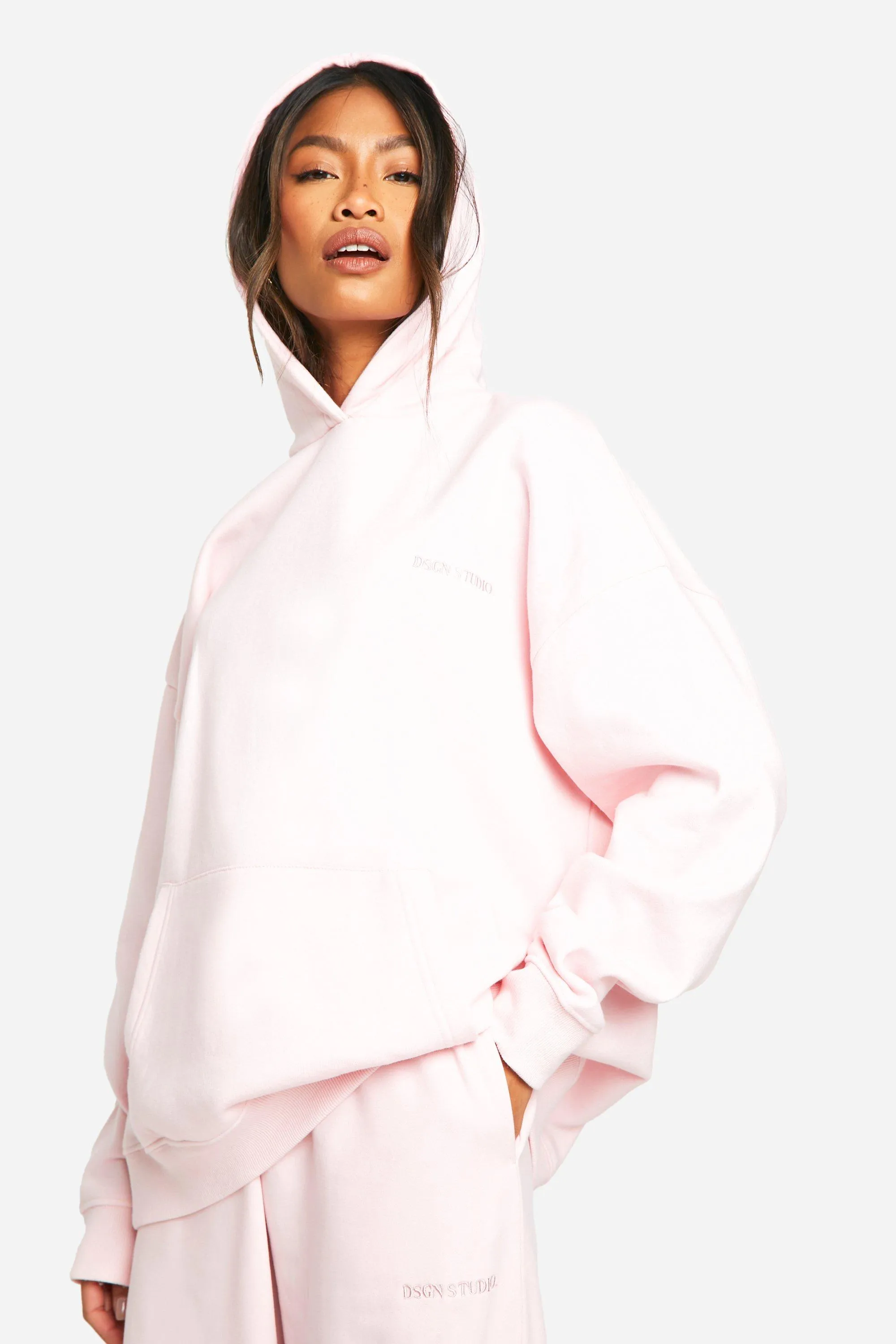 DSGN Studio Embroidered Oversized Hoodie - Image 1