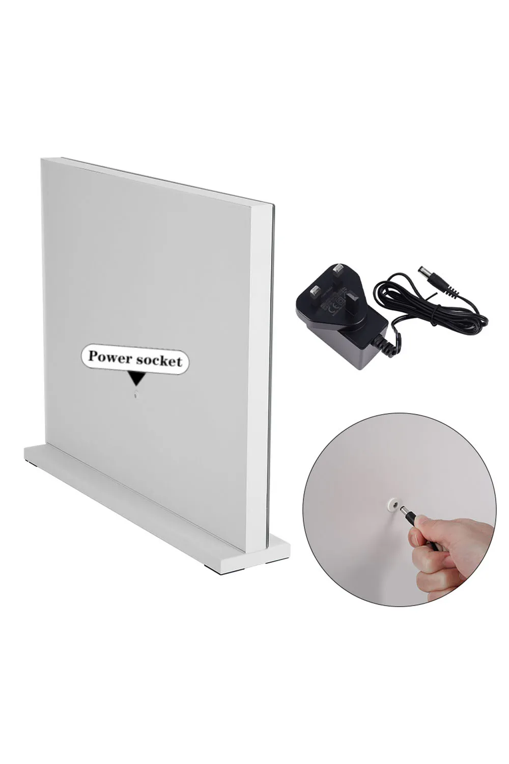 Vanity Mirror with Lights,3 Lighting Modes,Touch Screen Control,Tabletop Cosmetic Mirror For Bedroom thumbnail 6