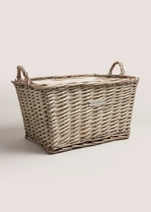The Living Co Natural Split Willow Basket - Image 1