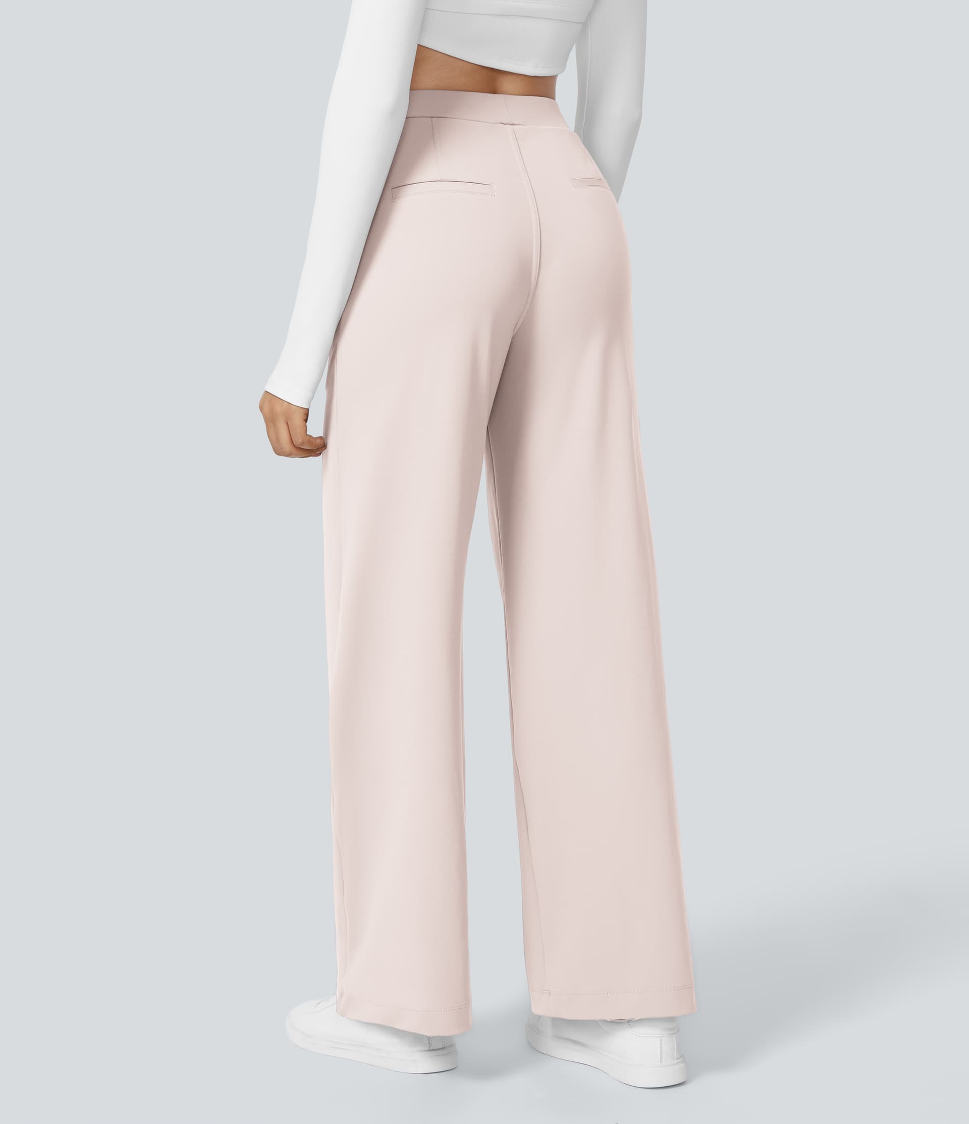 Halara Flex™ DayStretch High Waisted Pocket Straight Leg Work Pants thumbnail 5
