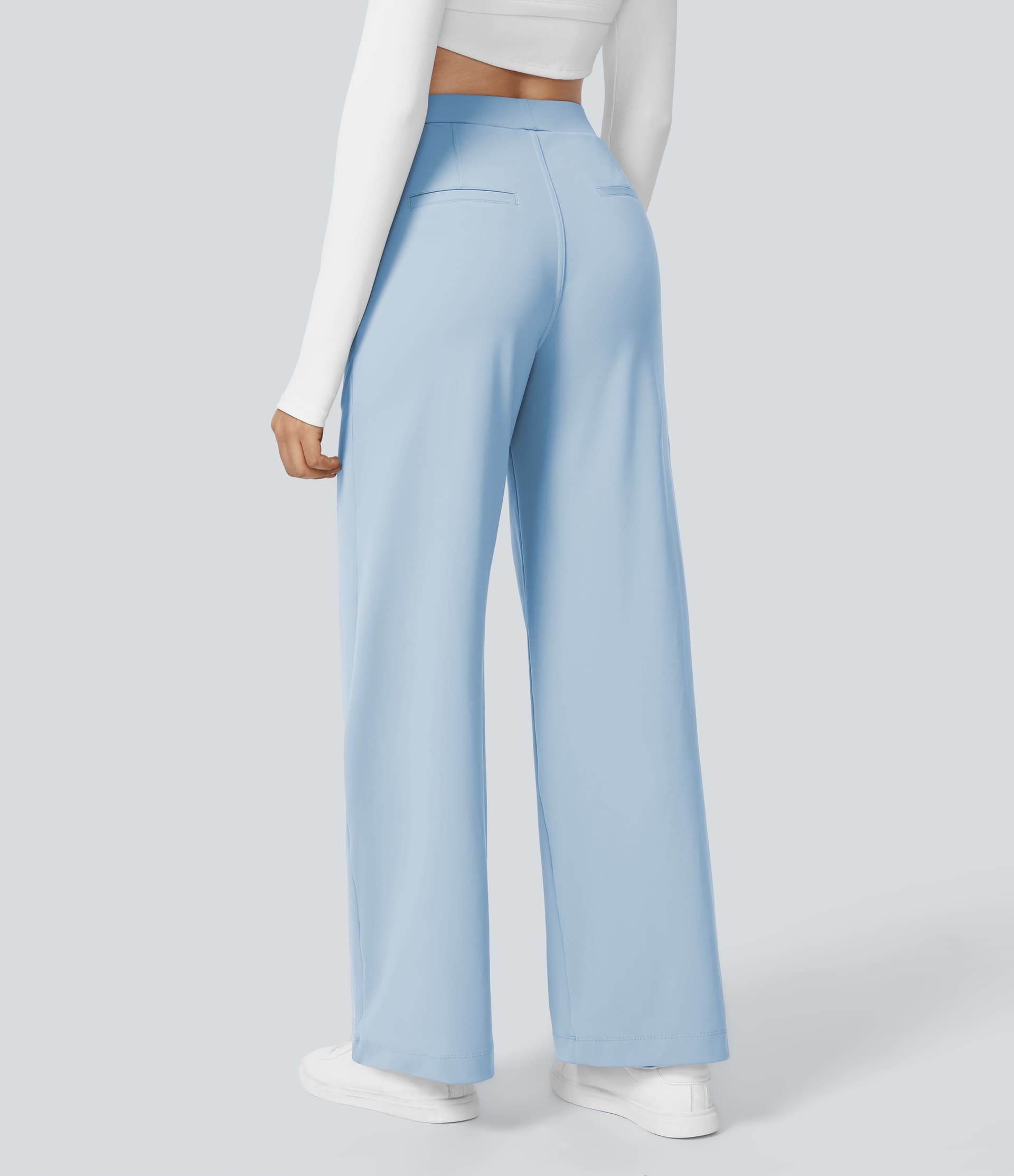 Halara Flex™ DayStretch High Waisted Pocket Straight Leg Work Pants thumbnail 4