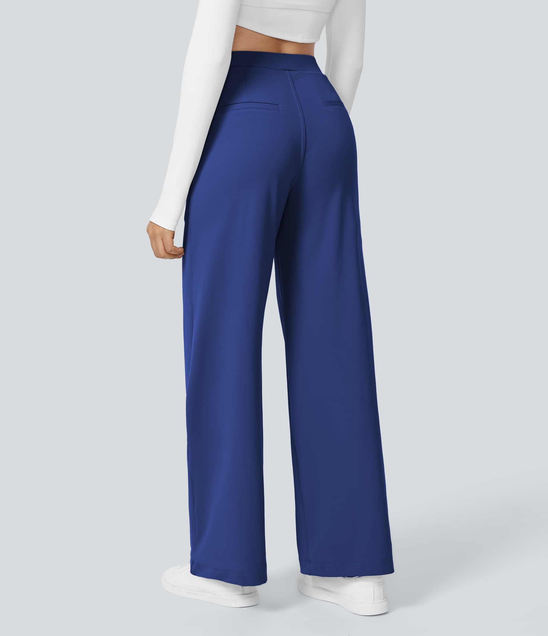 Halara Flex™ DayStretch High Waisted Pocket Straight Leg Work Pants thumbnail 2