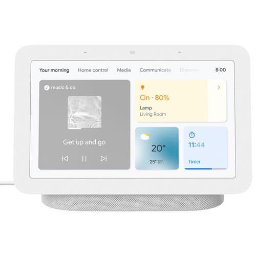 Google Nest Hub (2nd Gen) Smart Display with Google Assistant - Chalk | Best Buy Canada - Image 1