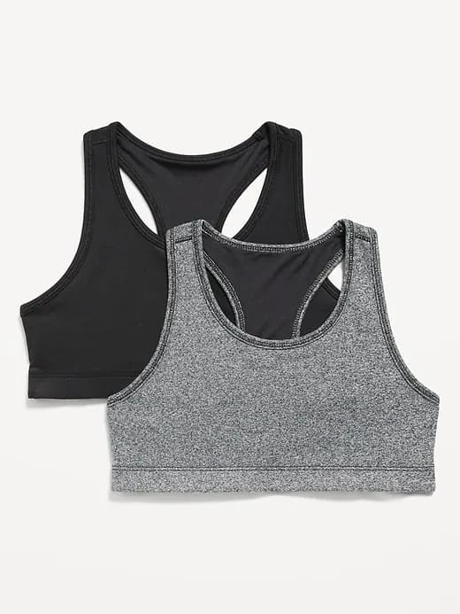Racerback PowerPress Sports Bra 2-Pack for Girls - Image 1