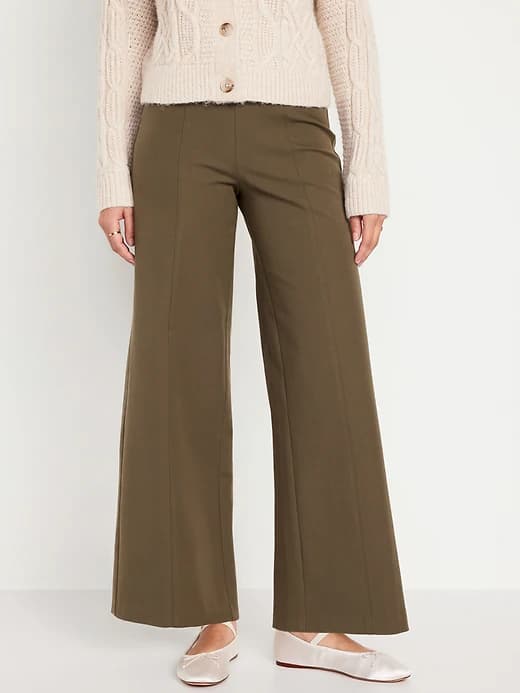High-Waisted Pull-On Pixie Wide-Leg Pants - Image 1