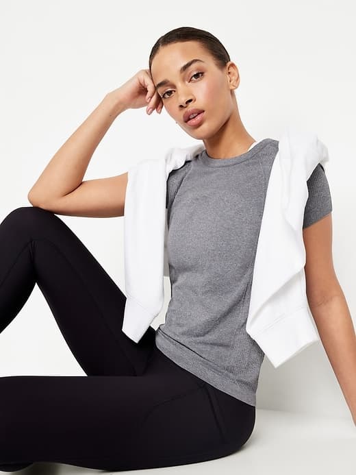 Fluid Seamless Fitted T-Shirt thumbnail 23