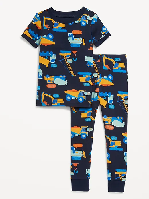 Unisex Snug-Fit Printed Pajama Set for Toddler &amp; Baby - Image 1