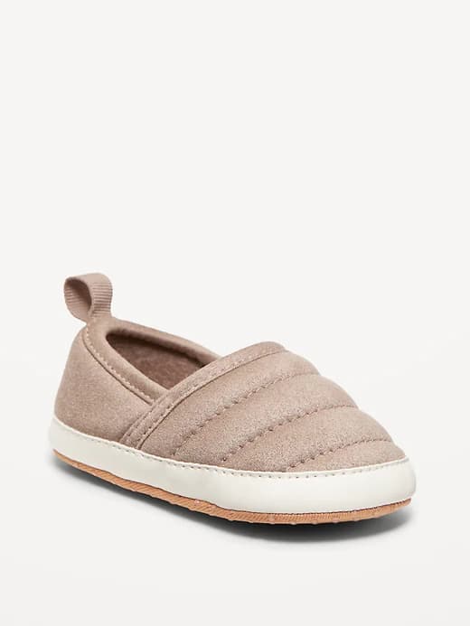 Faux-Suede Quilted Slip-On Sneakers for Baby - Image 1