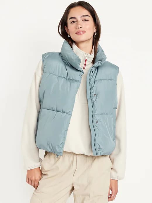 Quilted Puffer Vest - Image 1