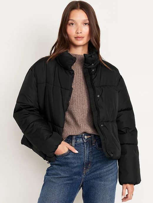 Quilted Puffer Jacket - Image 1