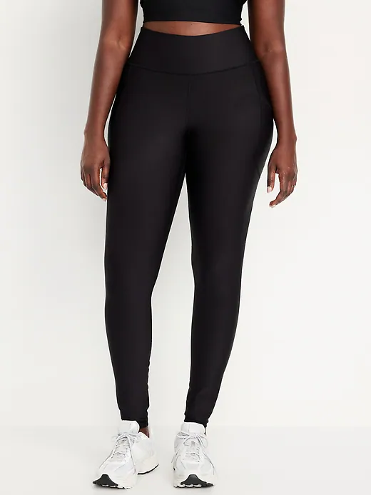 High-Waisted PowerSoft Full-Length Pocket Leggings 31" thumbnail 4