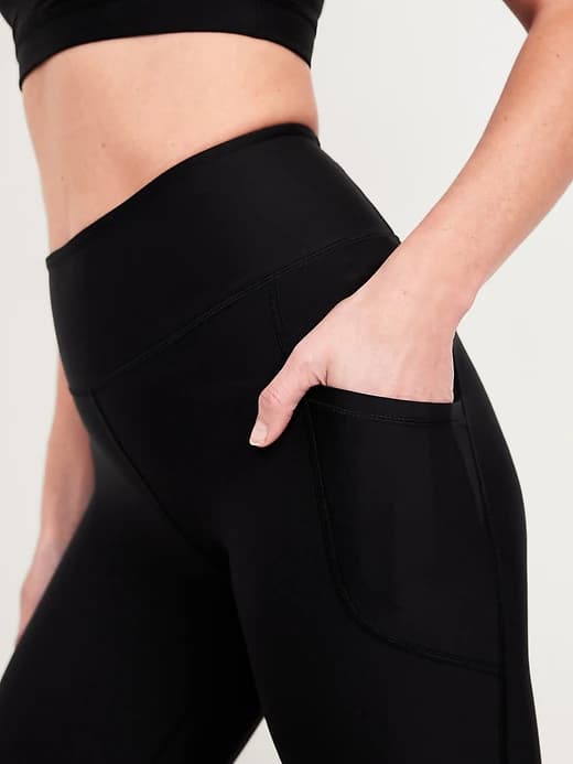 High-Waisted PowerSoft Full-Length Pocket Leggings 31" thumbnail 3