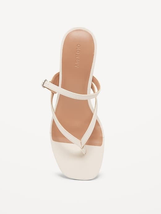 Kitten Heel Thong Sandals thumbnail 3