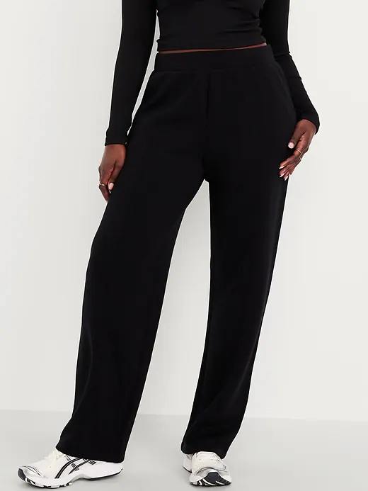 High-Waisted Bounce Fleece Trouser Sweatpants thumbnail 4