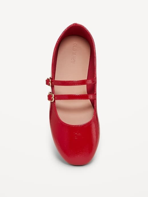 Strappy Shiny Faux-Leather Ballet Flats for Girls thumbnail 5