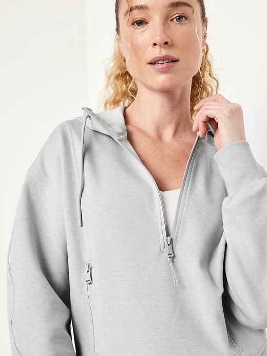 Dynamic Fleece Half-Zip Hoodie Sweatshirt thumbnail 14