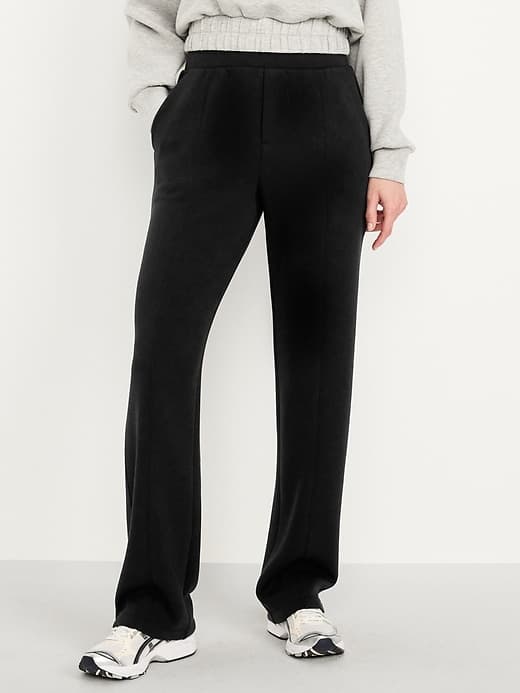 High-Waisted Bounce Fleece Trouser Sweatpants - Image 1