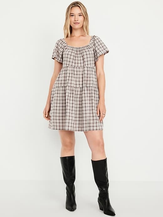 Tiered Mini Swing Dress thumbnail 19